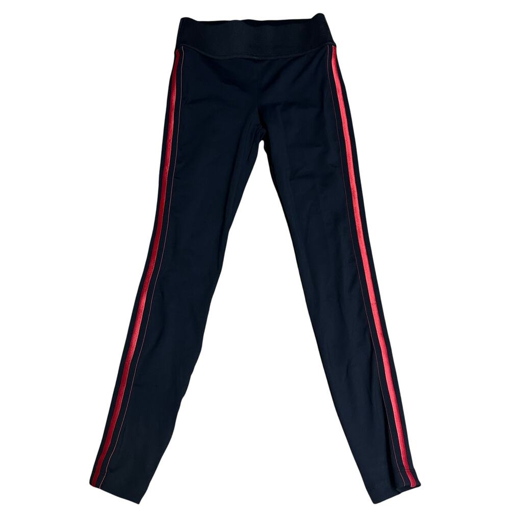 Koral Women's Black with Red Stripes High Rise Leggings - Size XS.